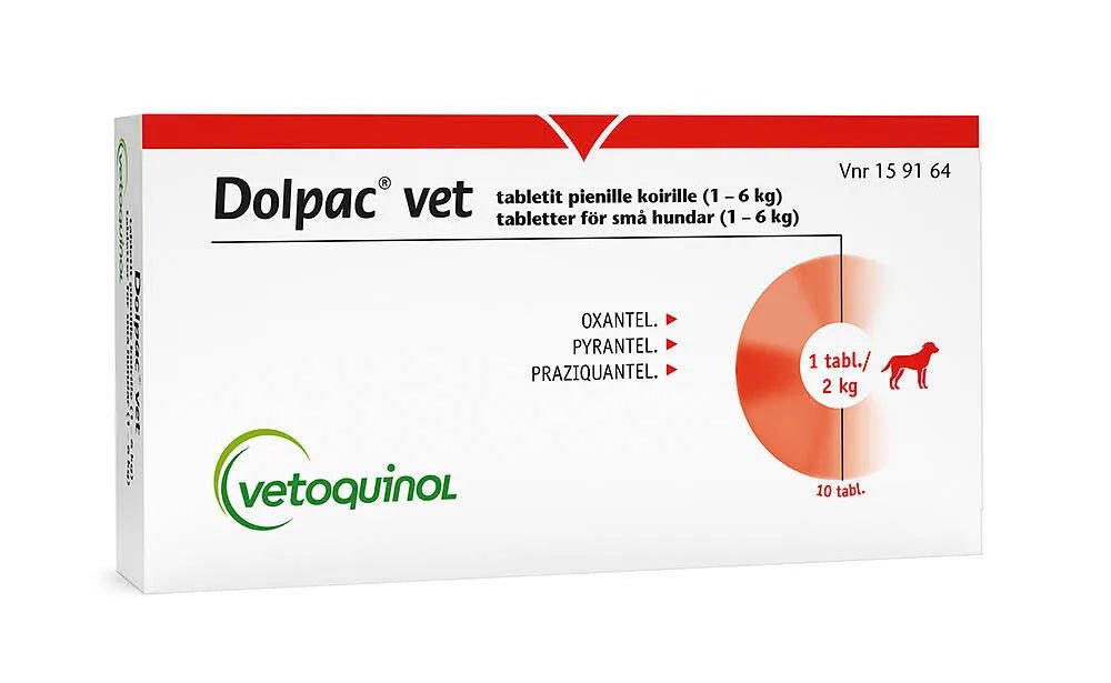 Dolpac Vet Tabletit Pienille Koirille 10 Mg/28,8 Mg/40,06 Mg Tabl 1-6 Kg - Apteekki 360 Helsinki - Verkkoapteekki