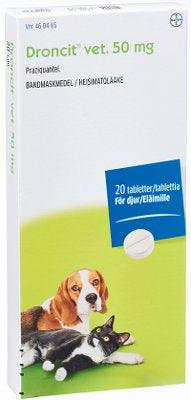 Droncit Vet 50 Mg Tabl - Apteekki 360 Helsinki - Verkkoapteekki