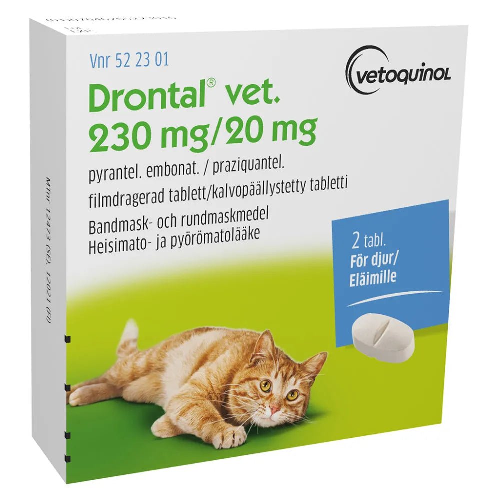 Drontal Vet 20 Mg/230 Mg Tabl, Kalvopääll - Apteekki 360 Helsinki - Verkkoapteekki