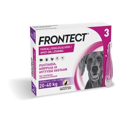 Frontect 270,4 Mg/2019,2 Mg Vet Paikallisvaleluliuos Koirille 20-40 Kg - Apteekki 360 Helsinki - Verkkoapteekki