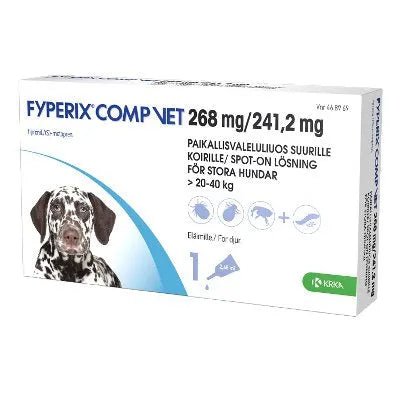 Fyperix Comp Vet 241,2 Mg/268 Mg Paikallisvaleluliuos Suurille Koirille - Apteekki 360 Helsinki - Verkkoapteekki