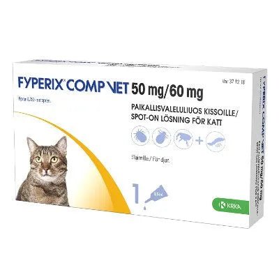Fyperix Comp Vet 50 Mg/60 Mg Paikallisvaleluliuos Kissoille - Apteekki 360 Helsinki - Verkkoapteekki