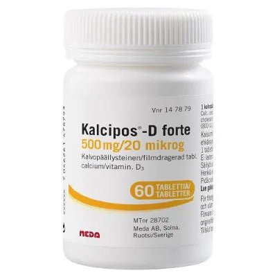 Kalcipos-D Forte 20 Mikrog Tabl, Kalvopääll - Apteekki 360 Helsinki - Verkkoapteekki