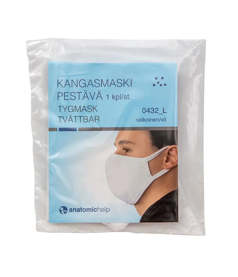Kangasmaski Pestävä L 100 % Puuvilla Valkoinen - Apteekki 360 Helsinki - Verkkoapteekki