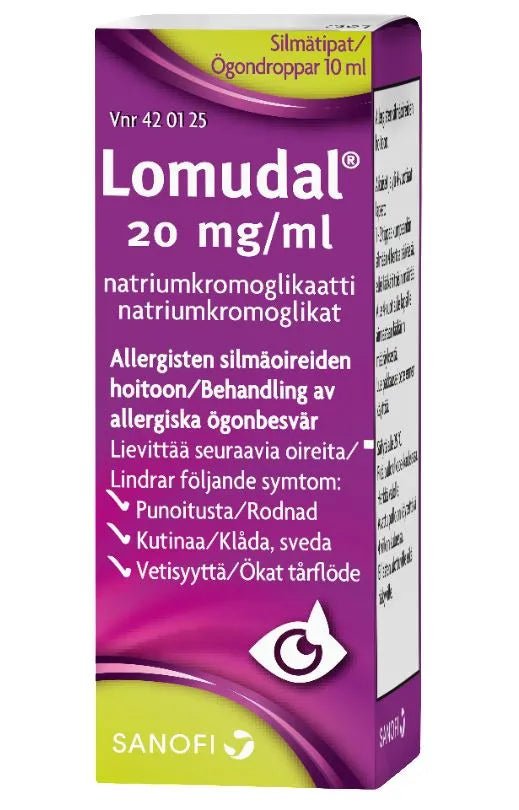 Lomudal 20 Mg/Ml Silmätipat, Liuos - Apteekki 360 Helsinki - Verkkoapteekki