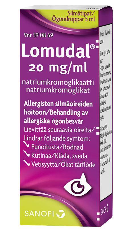 Lomudal 20 Mg/Ml Silmätipat, Liuos - Apteekki 360 Helsinki - Verkkoapteekki