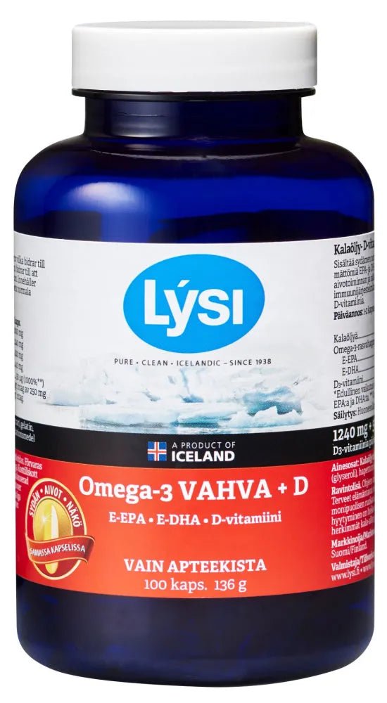 Lysi Omega-3 Vahva + D - Apteekki 360 Helsinki - Verkkoapteekki