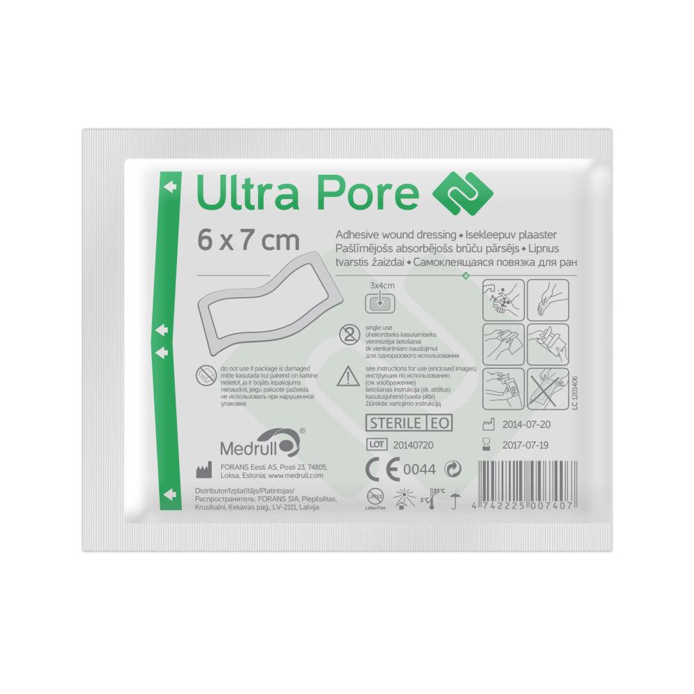 Medrull Ultra Pore Kiinnittyvä Sidos 6X7Cm - Apteekki 360 Helsinki - Verkkoapteekki