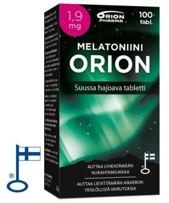 Melatoniini Orion 1,9 Mg, Suussa hajoava - Apteekki 360 Helsinki - Verkkoapteekki