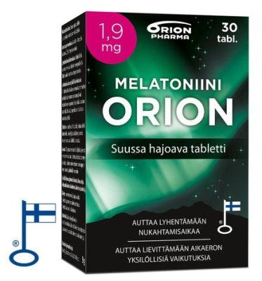 Melatoniini Orion 1,9 Mg, Suussa hajoava - Apteekki 360 Helsinki - Verkkoapteekki