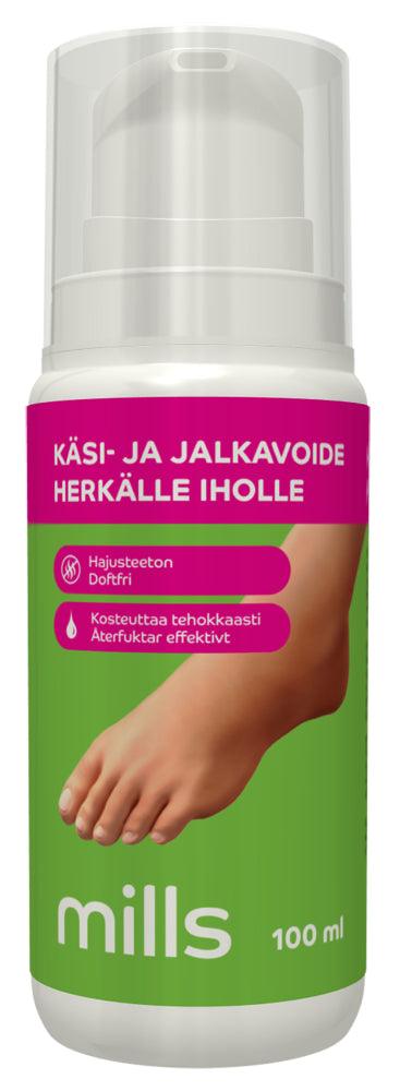 Mills Käsi- Ja Jalkavoide Herkälle Iholle - Apteekki 360 Helsinki - Verkkoapteekki