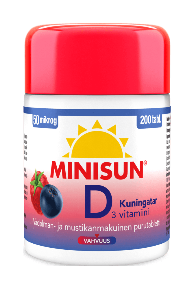 Minisun D-Vitamiini Kuningatar 50 mcg - Apteekki 360 Helsinki - Verkkoapteekki