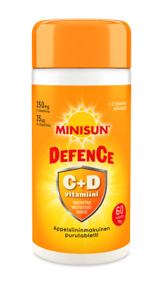 Minisun Defence (C+D-vitamiini) - Apteekki 360 Helsinki - Verkkoapteekki