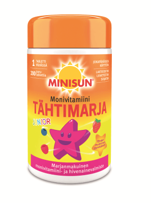 Minisun Multivitamin Junior Tähtimarja - Apteekki 360 Helsinki - Verkkoapteekki