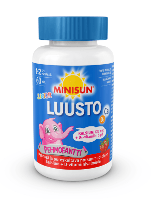 Minisun Pehmofantti Luusto Kalsium+D-Vitamiini lapselle - Apteekki 360 Helsinki - Verkkoapteekki