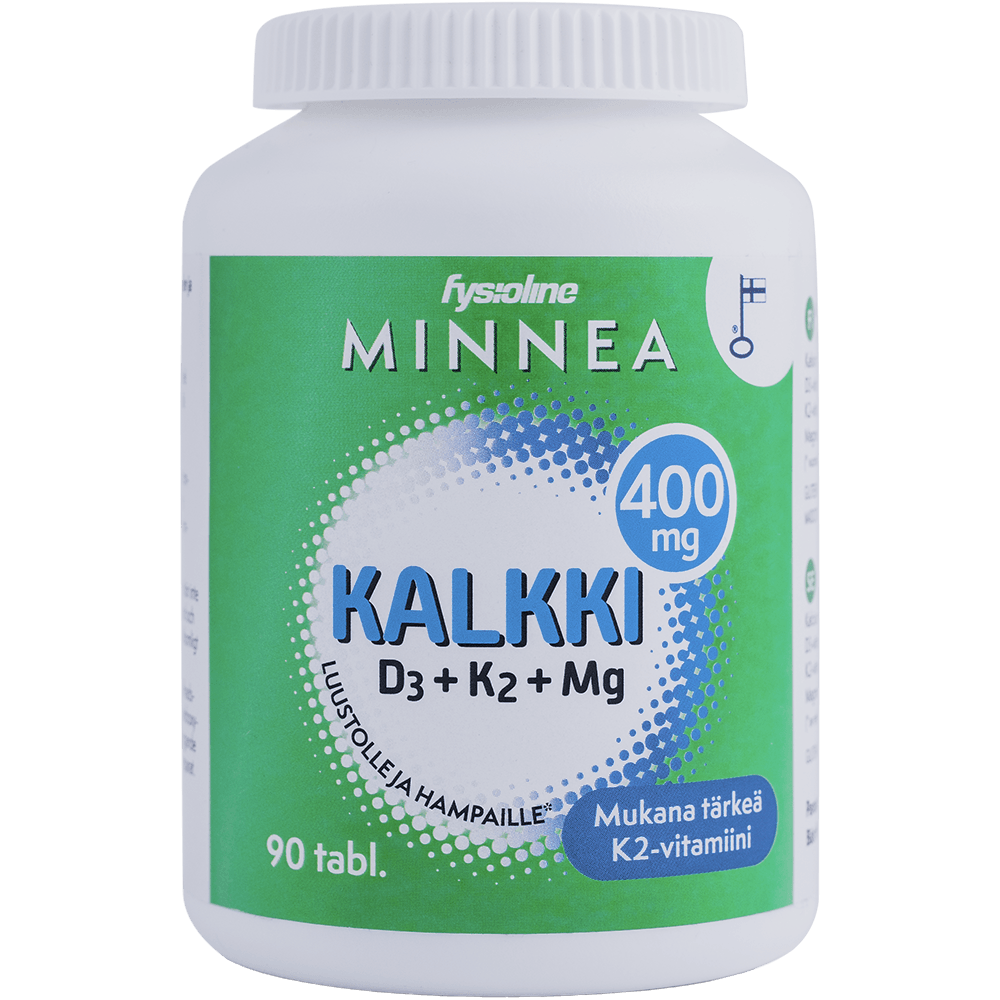 Minnea Kalkki+D3+K2+Mg - Apteekki 360 Helsinki - Verkkoapteekki