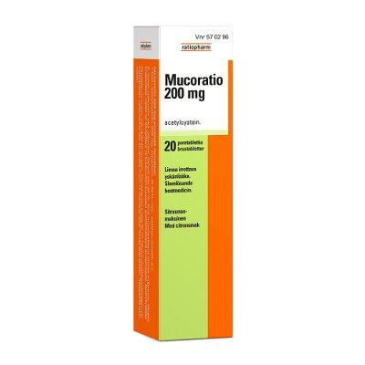 Mucoratio 200 Mg Poretabl - Apteekki 360 Helsinki - Verkkoapteekki