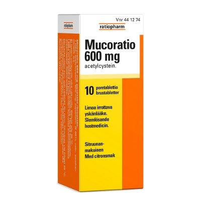 Mucoratio 600 Mg Poretabl - Apteekki 360 Helsinki - Verkkoapteekki