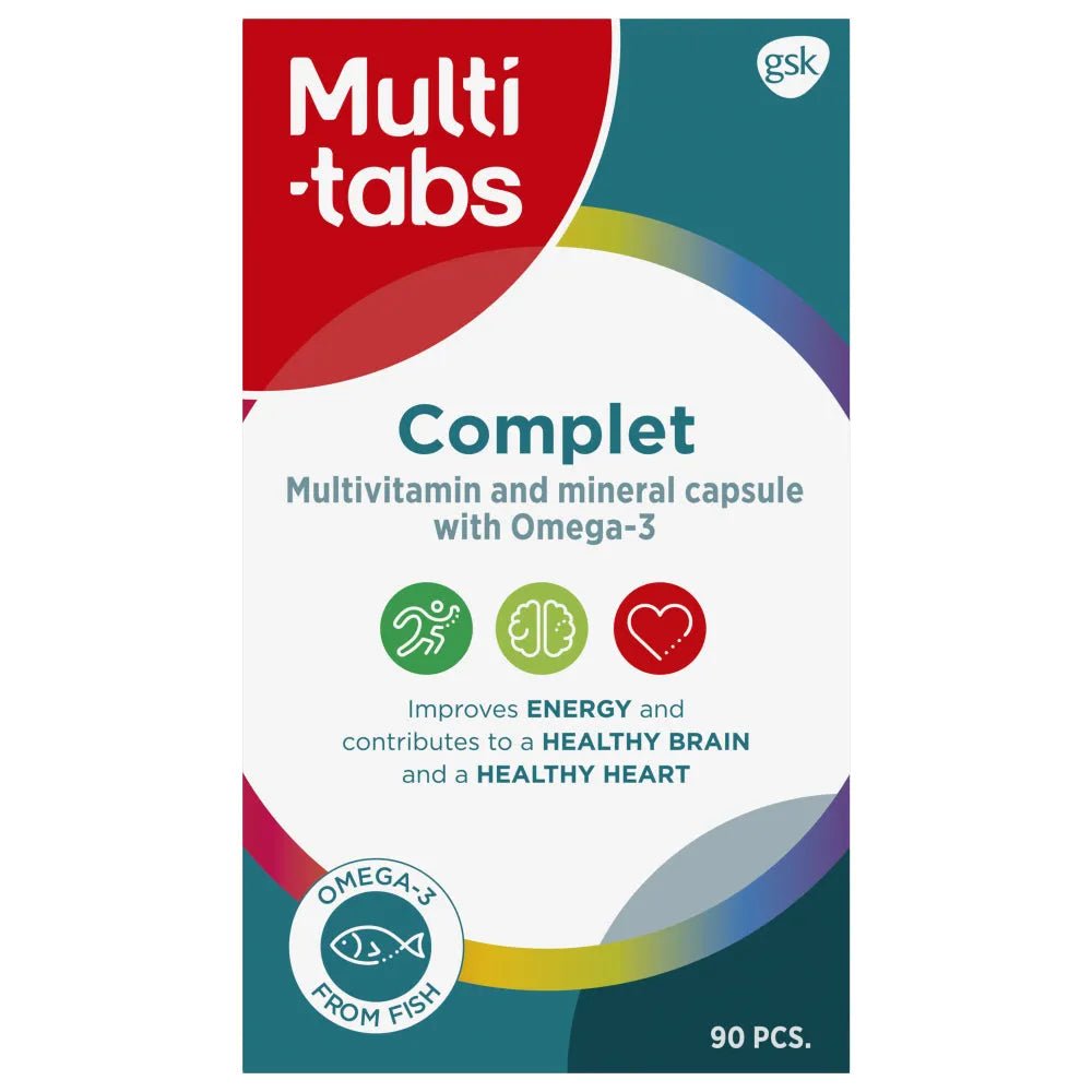 Multi-Tabs Complet Monivit. + Omega-3 - Apteekki 360 Helsinki - Verkkoapteekki