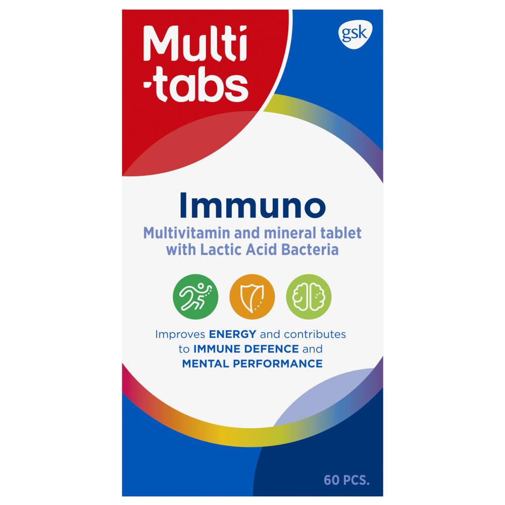 Multi-Tabs Immuno Monivit. + Maitohappobakteeri - Apteekki 360 Helsinki - Verkkoapteekki