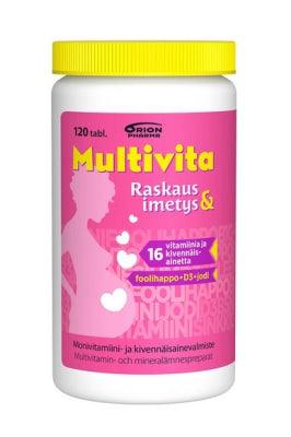 Multivita Raskaus Ja Imetys Monivitamiini - Apteekki 360 Helsinki - Verkkoapteekki