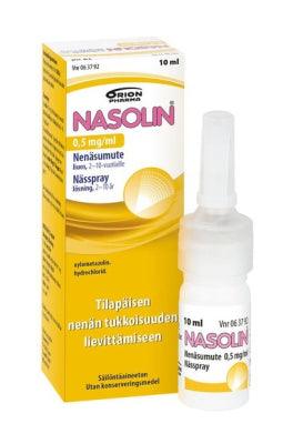Nasolin 0,5 Mg/Ml Nenäsumute, Liuos Säilytysaineeton - Apteekki 360 Helsinki - Verkkoapteekki