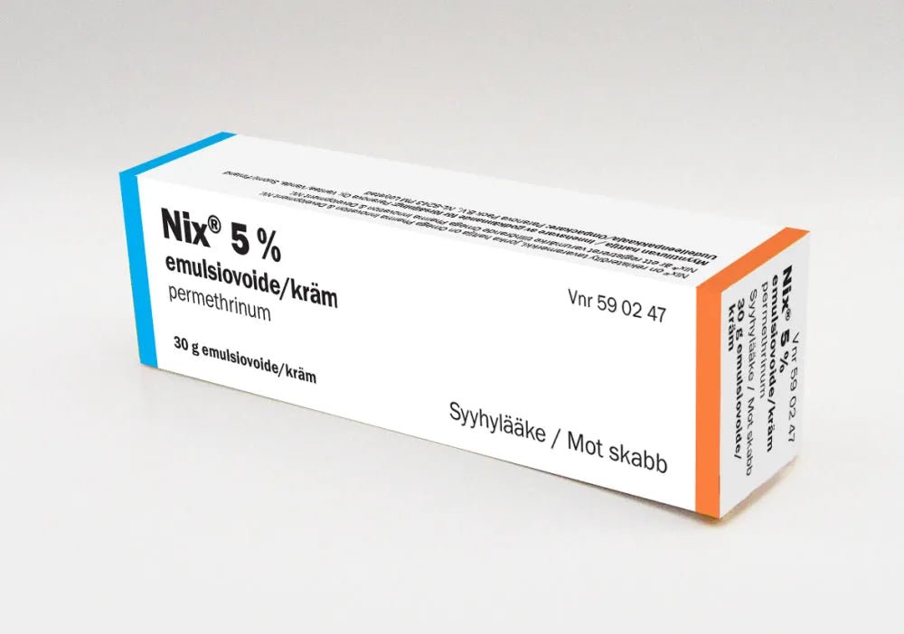 Tuotekuvaus: Nix 50 mg/g Emulsiovoidetta käytetään syyhytartunnan hoitoon, aiheuttaa häiriöitä syyhypunkin hermostossa, joka johtaa syyhypunkin kuolemaan