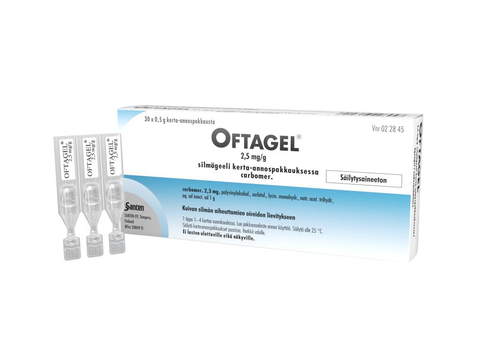 Oftagel 2,5 Mg/G Silmägeeli, Kerta-Annospakkaus - Apteekki 360 Helsinki - Verkkoapteekki