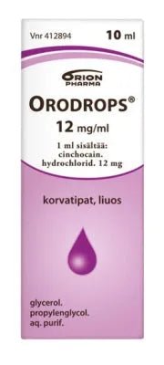 Orodrops 12 Mg/Ml Korvatipat, Liuos - Apteekki 360 Helsinki - Verkkoapteekki
