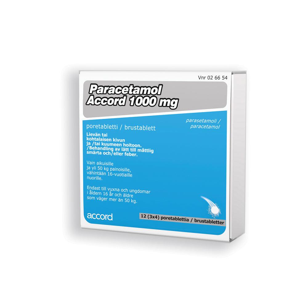 Paracetamol Accord 1000 Mg Poretabl - Apteekki 360 Helsinki - Verkkoapteekki