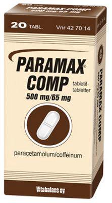 Paramax Comp 65 Mg/500 Mg Tabl - Apteekki 360 Helsinki - Verkkoapteekki