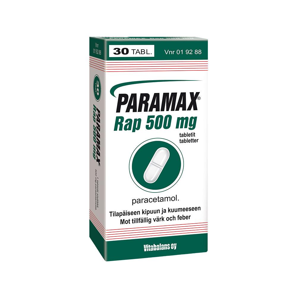 Paramax Rap 500 Mg Tabl - Apteekki 360 Helsinki - Verkkoapteekki