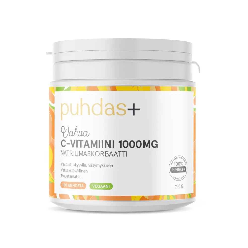 Puhdas+ C-Vitamiini 1000 mg +33% Kampanjapakkaus - Apteekki 360 Helsinki - Verkkoapteekki