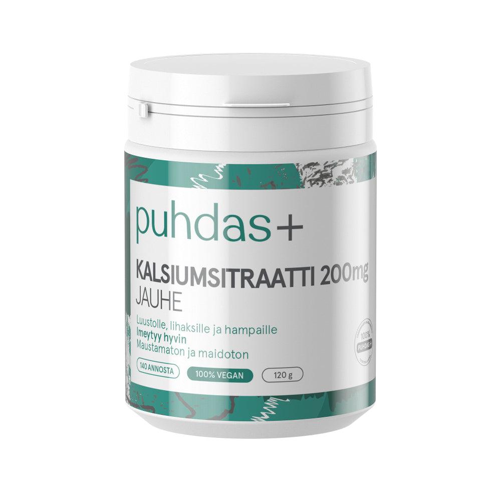 Puhdas+ Kalsiumsitraatti 200 Mg - Apteekki 360 Helsinki - Verkkoapteekki