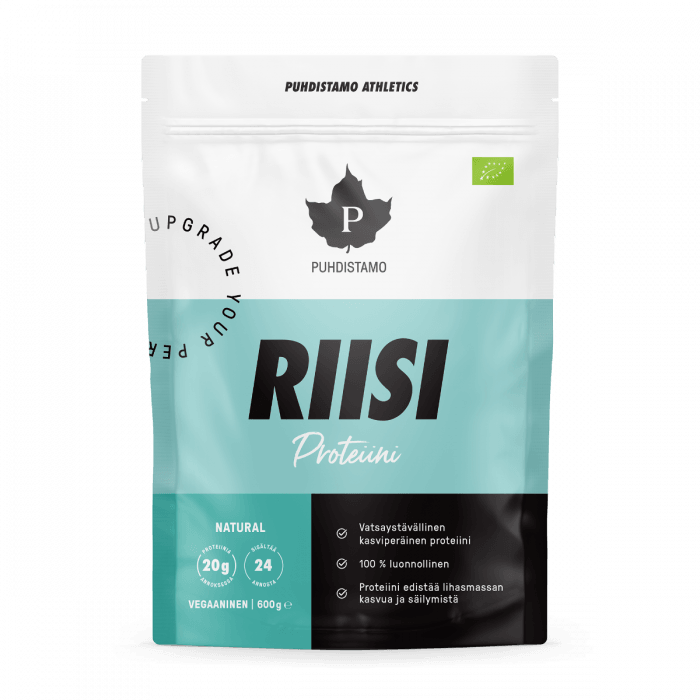 Puhdistamo Athletics Riisiproteiini Natural 600 G - Apteekki 360 Helsinki - Verkkoapteekki