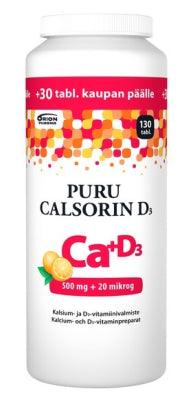 Puru Calsorin D3 500 Mg + 20 Mikrog - Apteekki 360 Helsinki - Verkkoapteekki