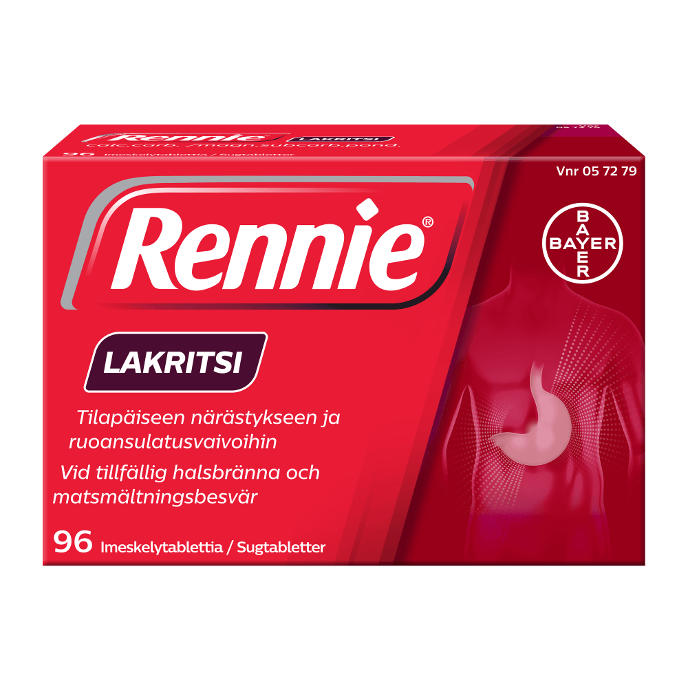 Rennie Lakritsi 80 Mg/680 Mg Imeskelytabl - Apteekki 360 Helsinki - Verkkoapteekki