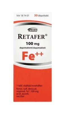 Retafer Depottabl - Apteekki 360 Helsinki - Verkkoapteekki