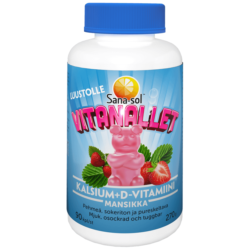 Sana-Sol Vitanallet Kalsium+D-Vitamiini - Apteekki 360 Helsinki - Verkkoapteekki