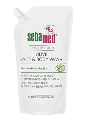 Sebamed Olive Face&Body Wash Pesuneste Täyttöpakkaus - Apteekki 360 Helsinki - Verkkoapteekki
