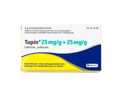 Tapin 25 Mg/G/25 Mg/G Emuls Voide 3 Peittosidettä - Apteekki 360 Helsinki - Verkkoapteekki