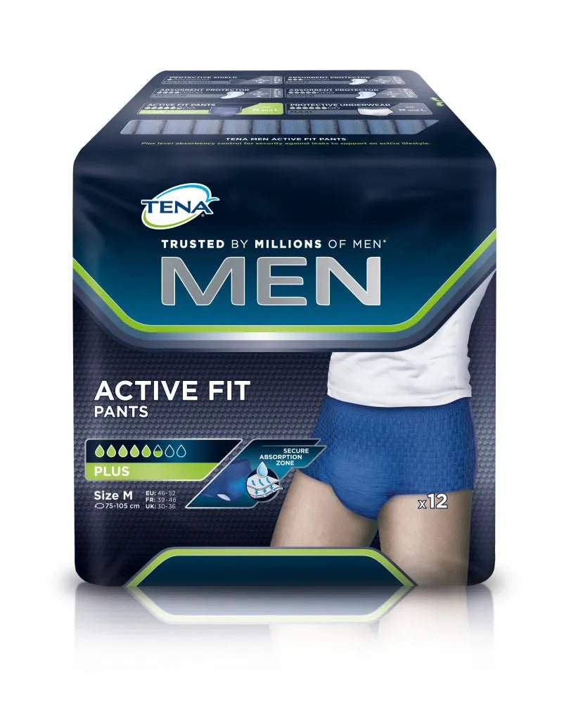 Tena Men Active Fit Pants Plus M - Apteekki 360 Helsinki - Verkkoapteekki