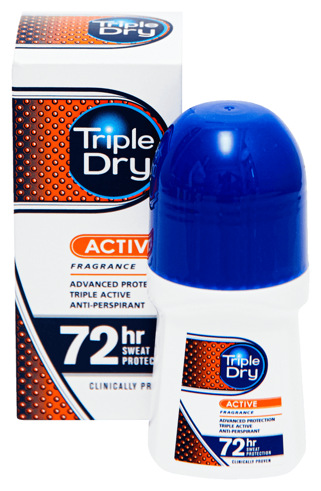 Triple Dry Mens Active Fragrant Roll-On Antiperspirantti - Apteekki 360 Helsinki - Verkkoapteekki