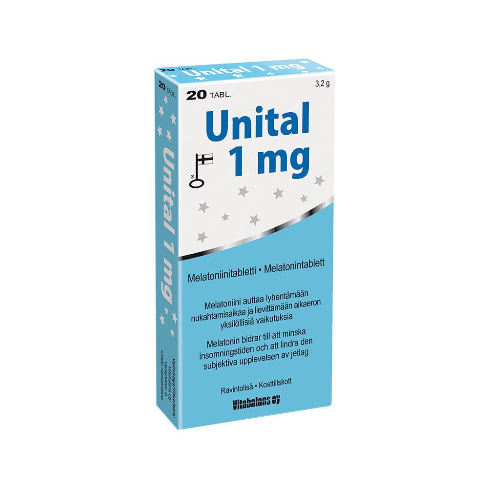 Unital 1 mg - Melatoniini - Apteekki 360 Helsinki - Verkkoapteekki