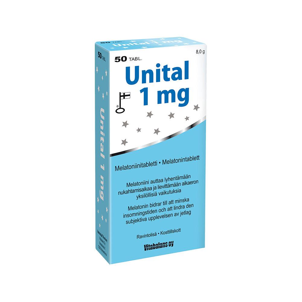 Unital 1 mg - Melatoniini - Apteekki 360 Helsinki - Verkkoapteekki