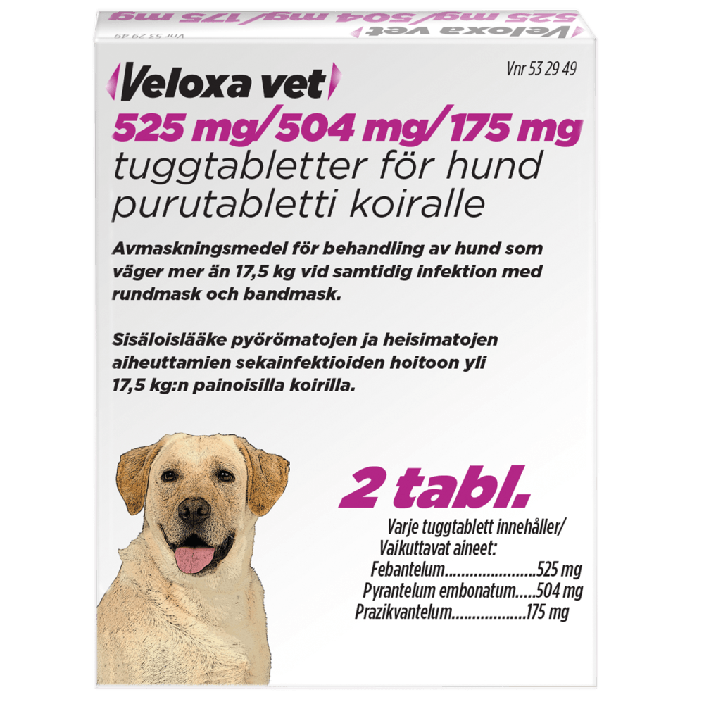 Veloxa Vet 175 Mg/504 Mg/525 Mg Purutabl - Apteekki 360 Helsinki - Verkkoapteekki