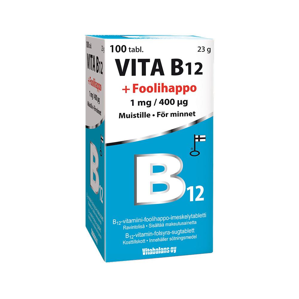 Vita-B12 + Foolihappo - Apteekki 360 Helsinki - Verkkoapteekki