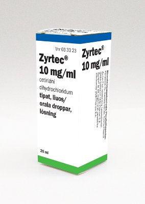 Zyrtec 10 Mg/Ml Tipat, Liuos - Apteekki 360 Helsinki - Verkkoapteekki