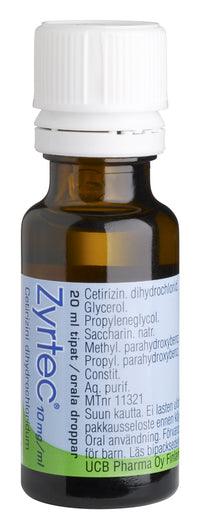Zyrtec 10 Mg/Ml Tipat, Liuos - Apteekki 360 Helsinki - Verkkoapteekki