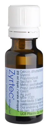 Zyrtec 10 Mg/Ml Tipat, Liuos - Apteekki 360 Helsinki - Verkkoapteekki